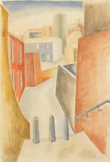 Jessica Dismorr - Hampstead Alley No.1