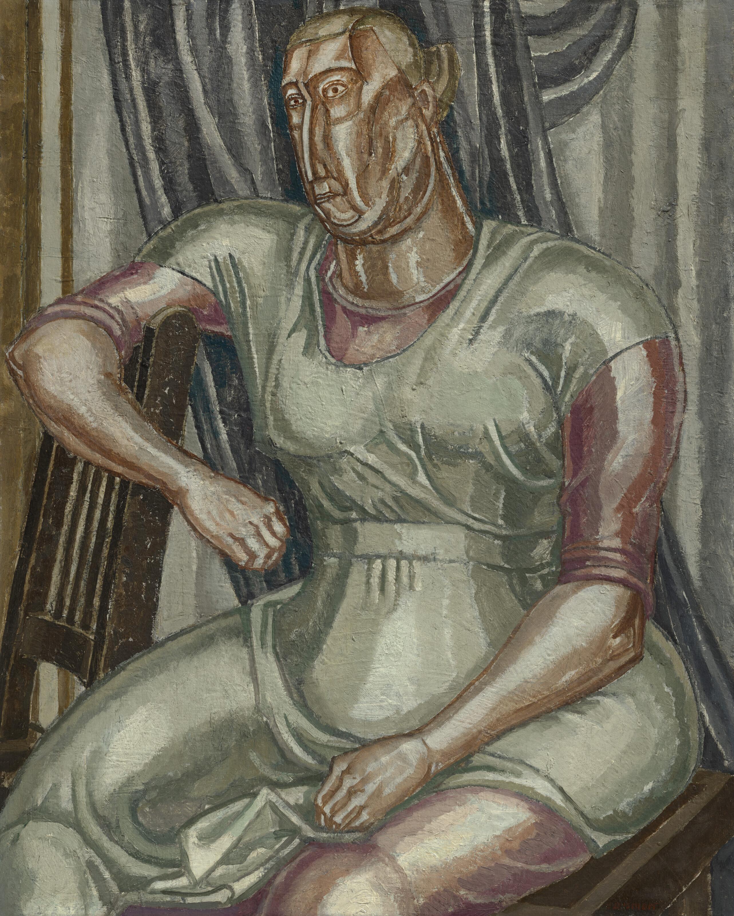 Jessica Dismorr - Portrait of a Woman Seated
