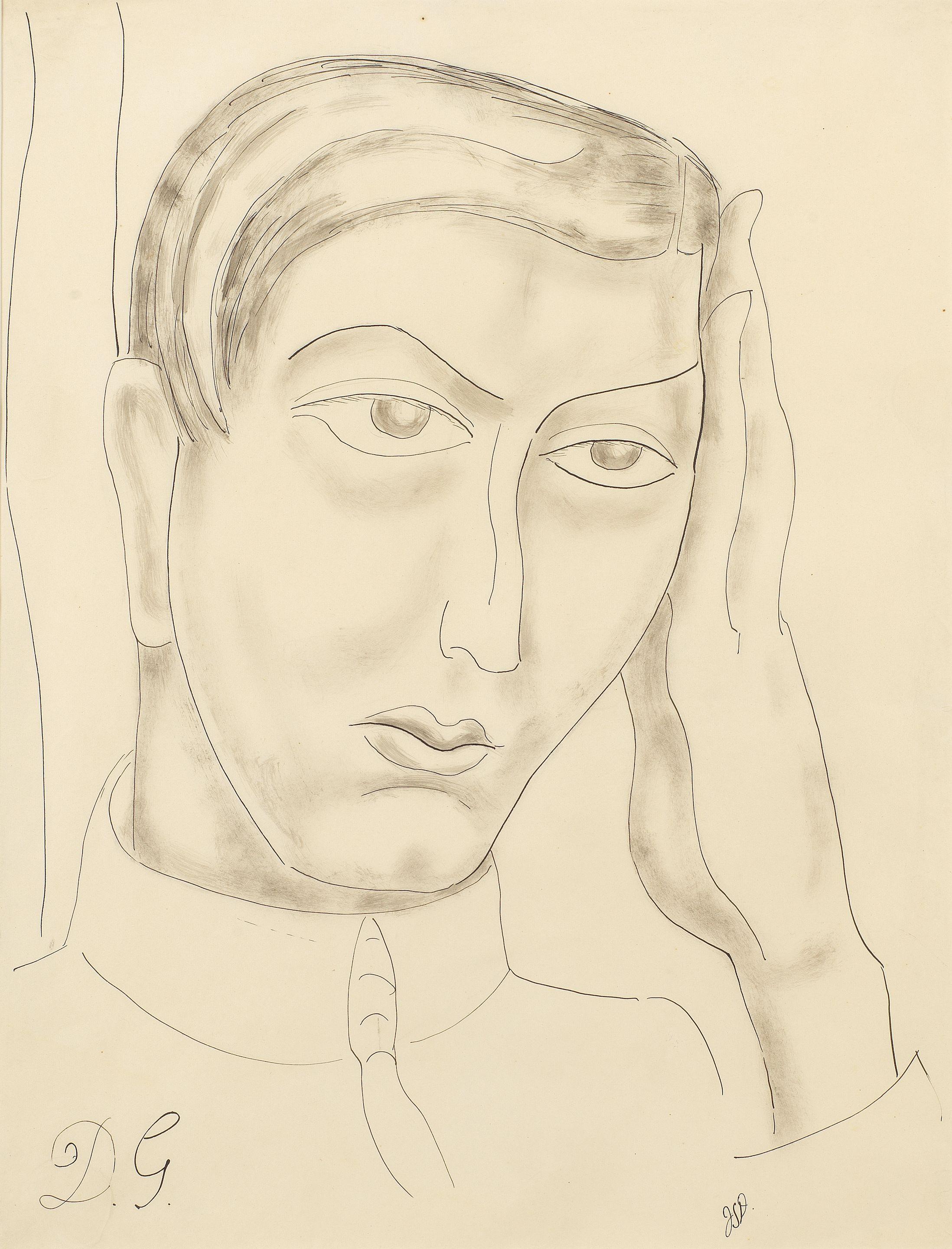 Jessica Dismorr - Portrait of David Gascoyne