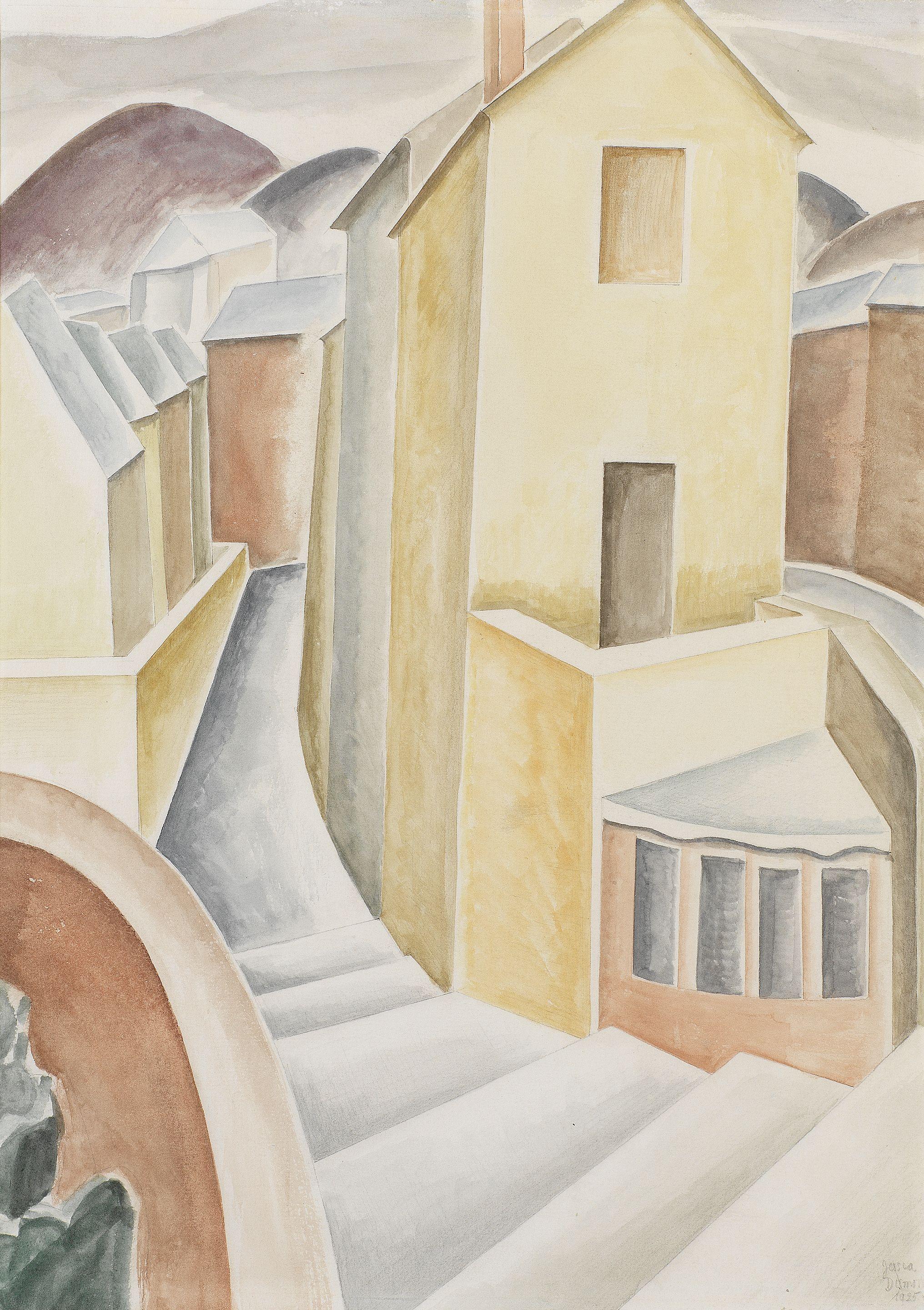 Jessica Dismorr - Pyrennean Town