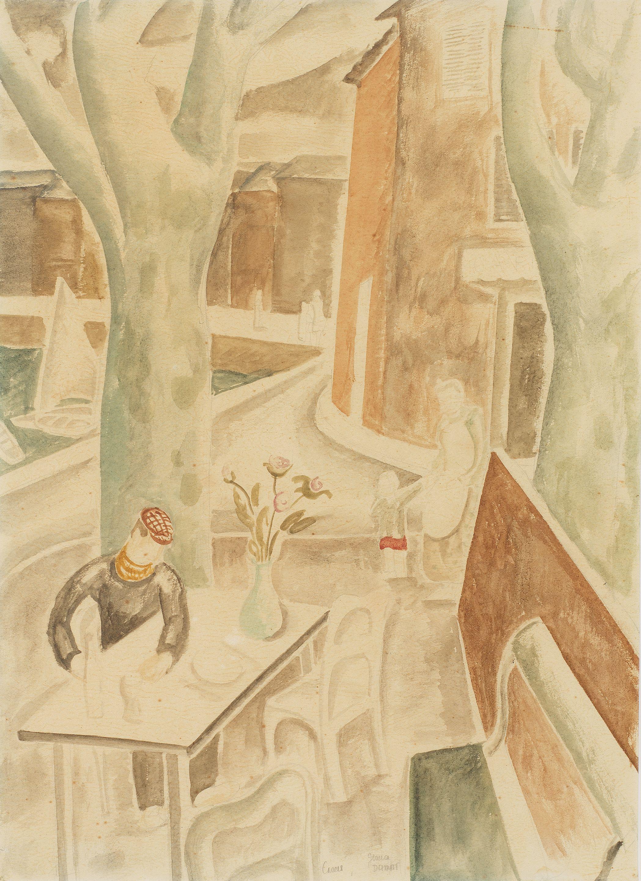 Jessica Dismorr - The Café, Cassis