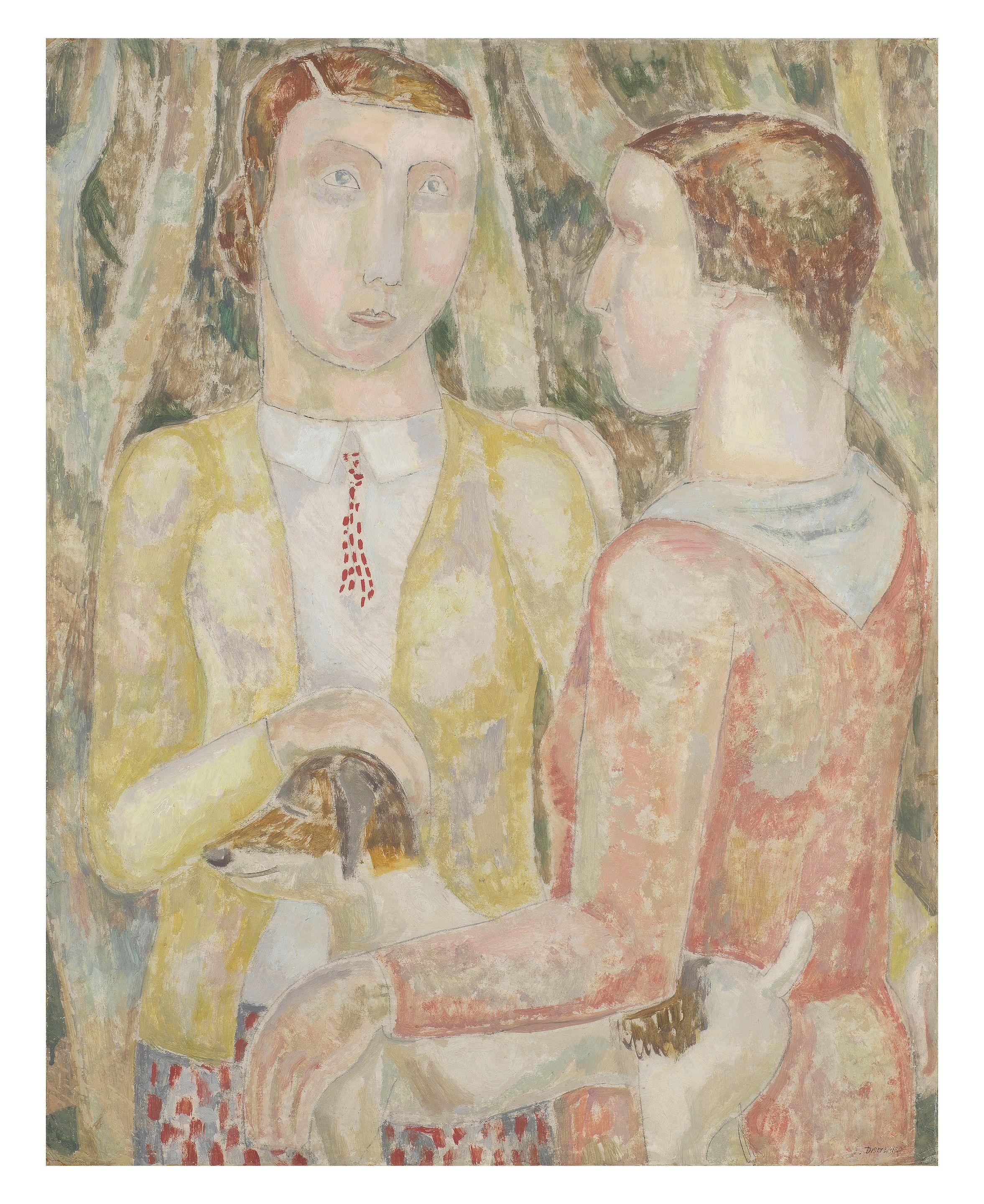 Jessica Dismorr - Two Women and a Dog