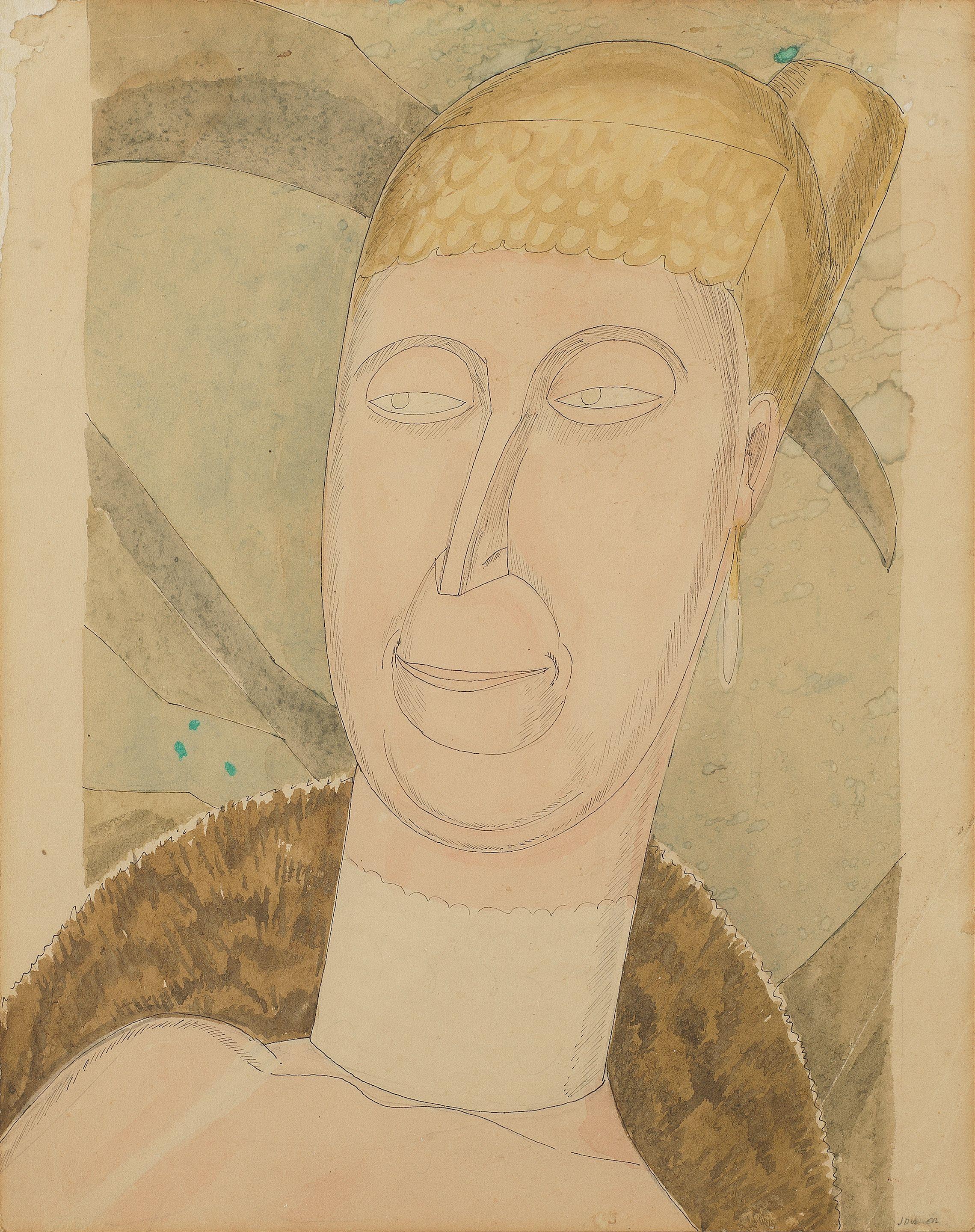 Jessica Dismorr - Woman in Evening Dress