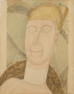 Jessica Dismorr - Woman in Evening Dress