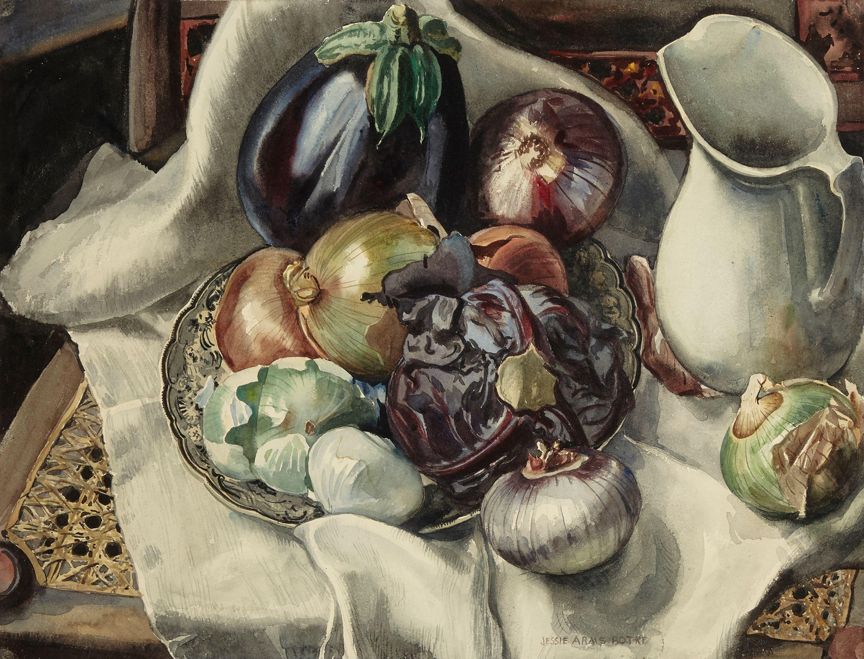 Jessie Arms Botke - Still life 19 1/2 x 25 1/2in