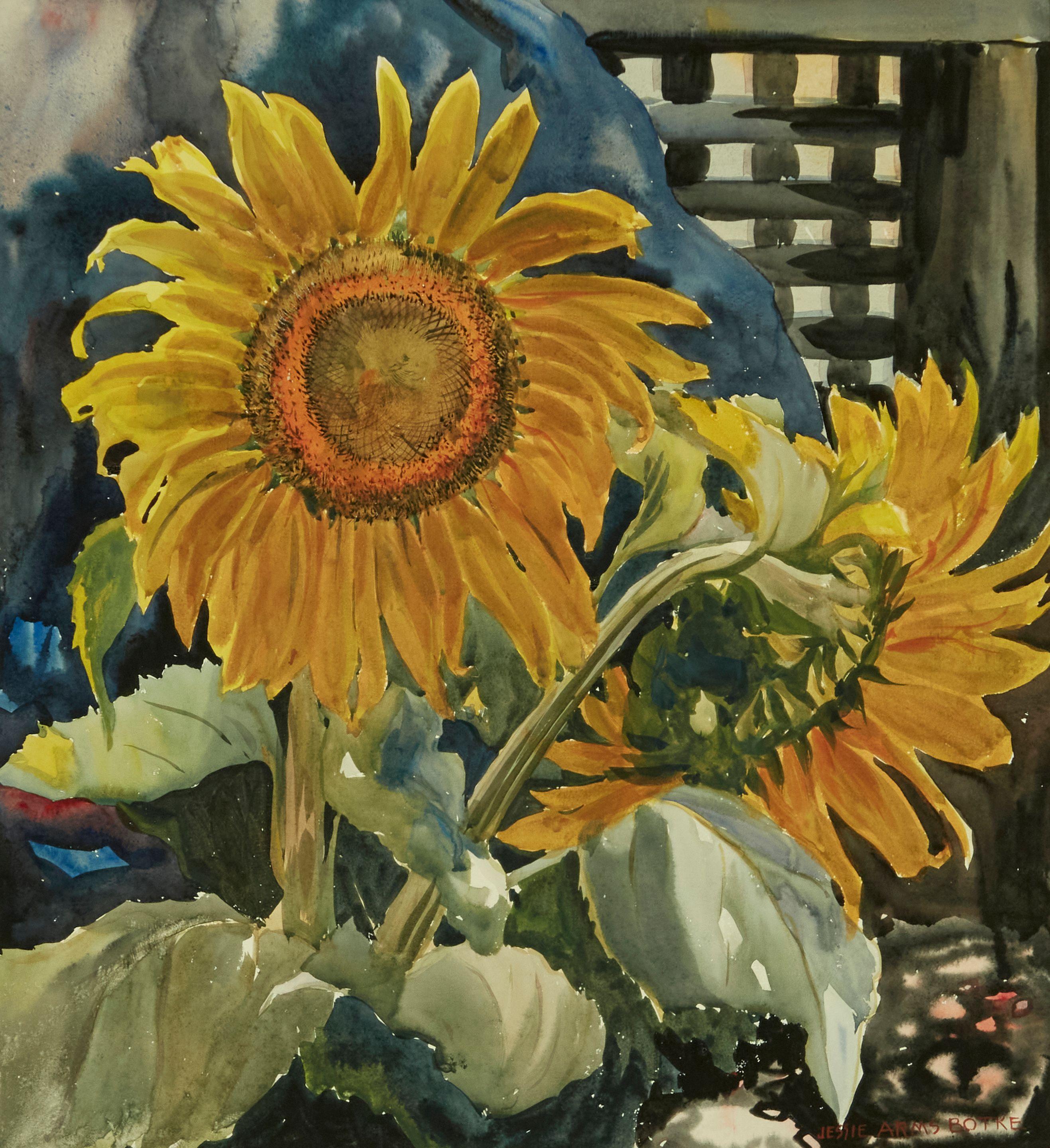 Jessie Arms Botke - Sunflowers