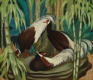 Jessie Arms Botke - Three Tropical Birds