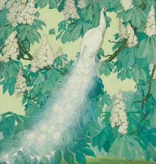Jessie Arms Botke - White Peacock