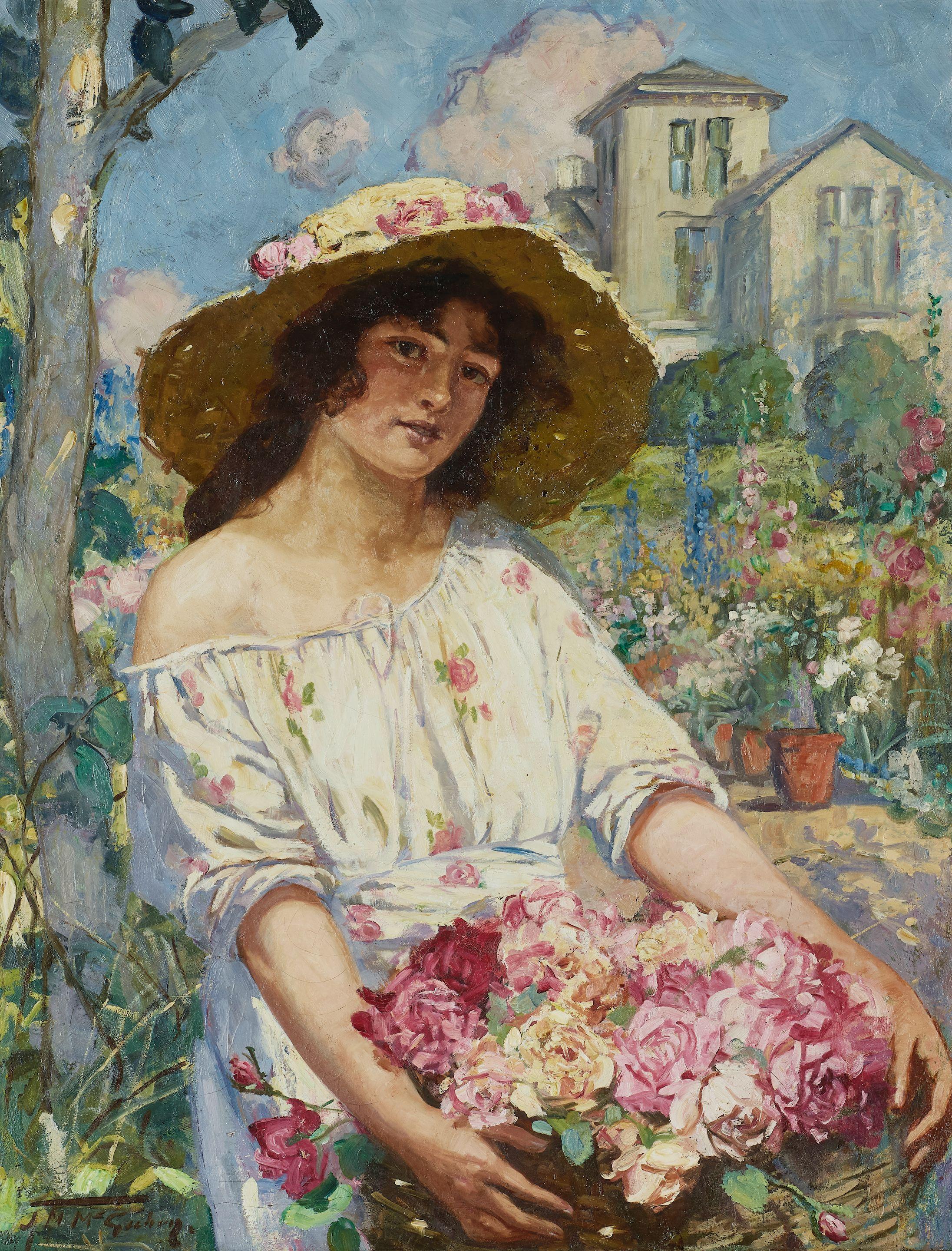 Jessie M. McGeehan - Rosie with roses