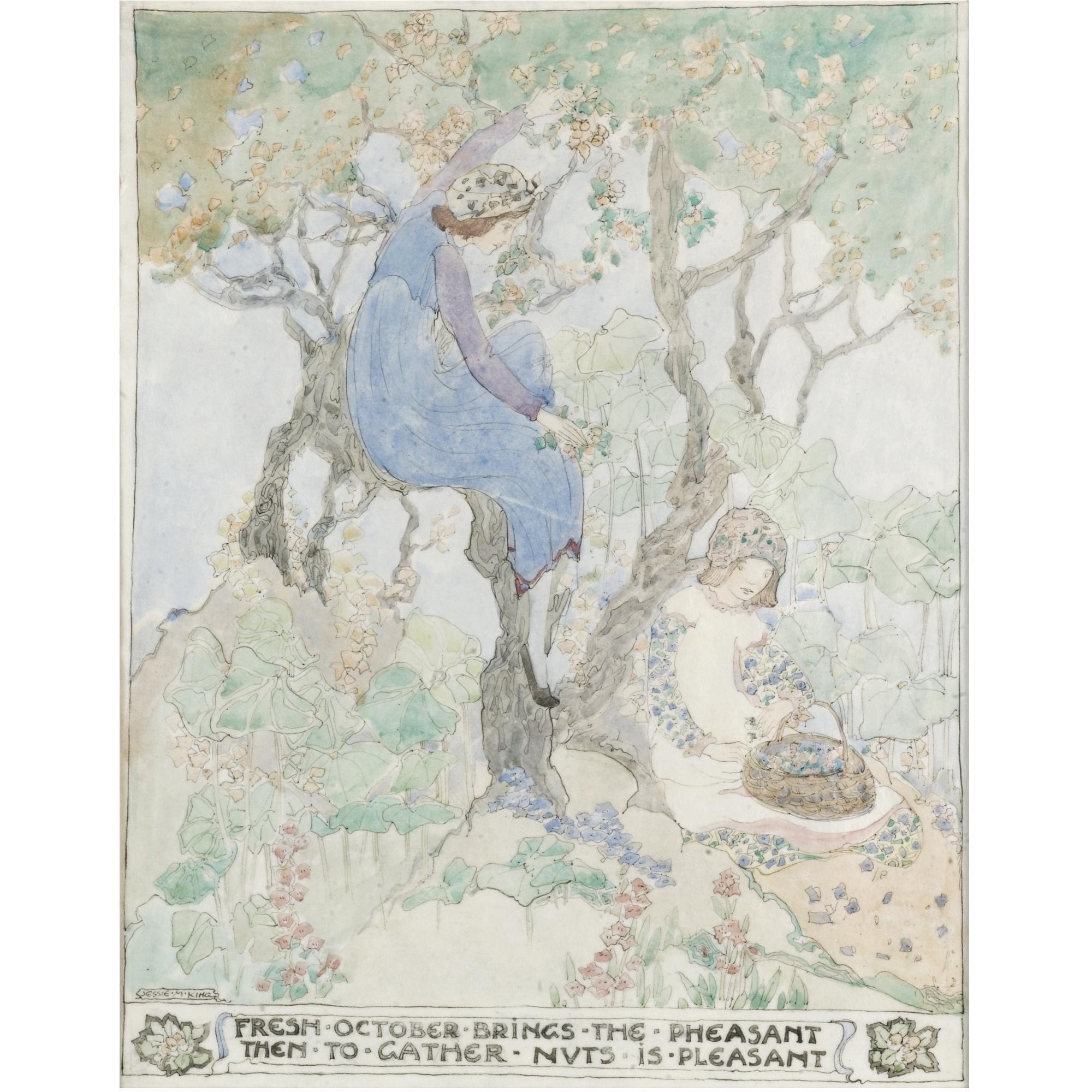 Jessie Marion King - Fresh October Brings The Pheasant Then To Gather Nuts Is Pleasant
