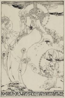 Jessie Marion King - \'No Goblin or Swart Faëry Hath Hurtfull Power\' - illustration to John Milton\'s \'Comus\'