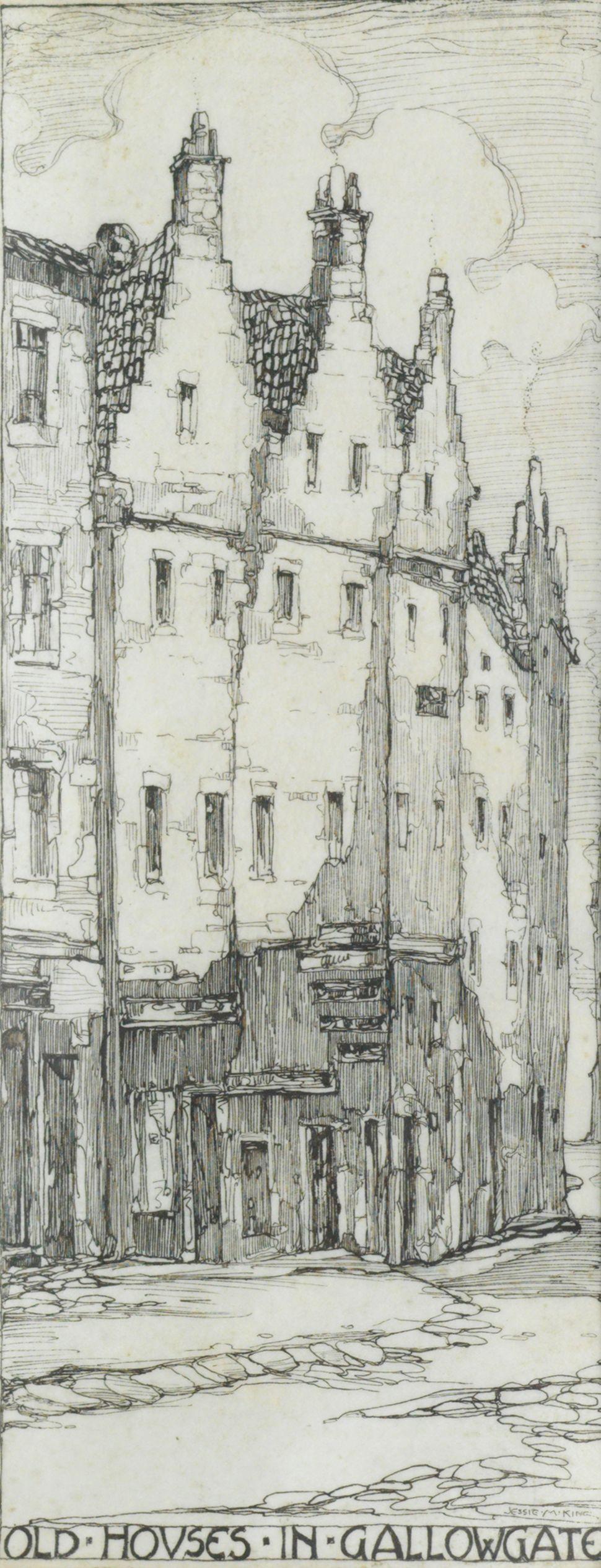 Jessie Marion King - Old Houses in Gallowgate