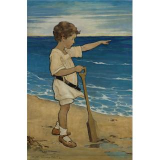 Jessie Willcox Smith - Daddy\'S Over There