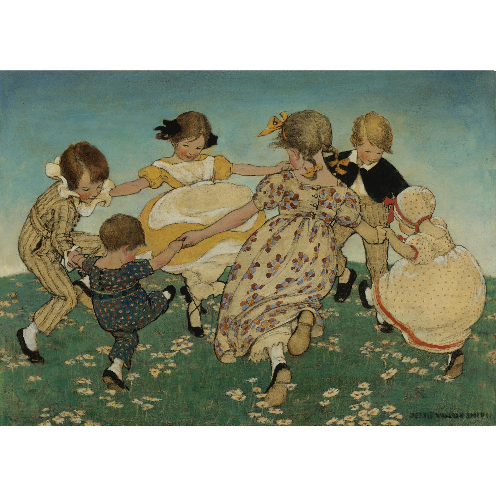 Jessie Willcox Smith - Round The Ring Of Roses