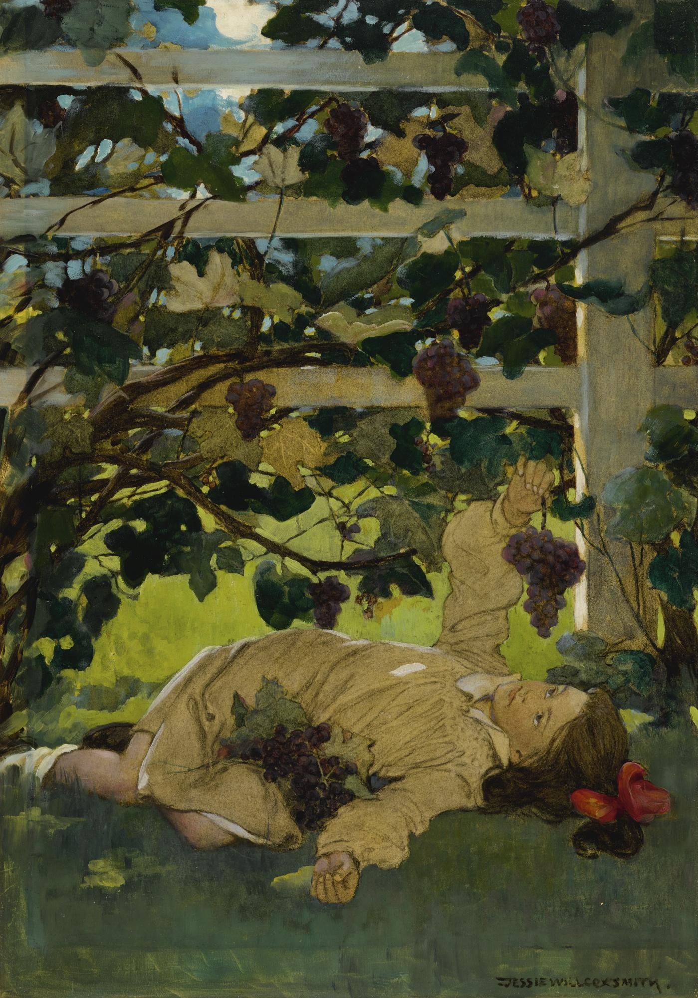 Jessie Willcox Smith - She Knew She Could Eat One Whenever She Wanted To, So She Was In No Hurry