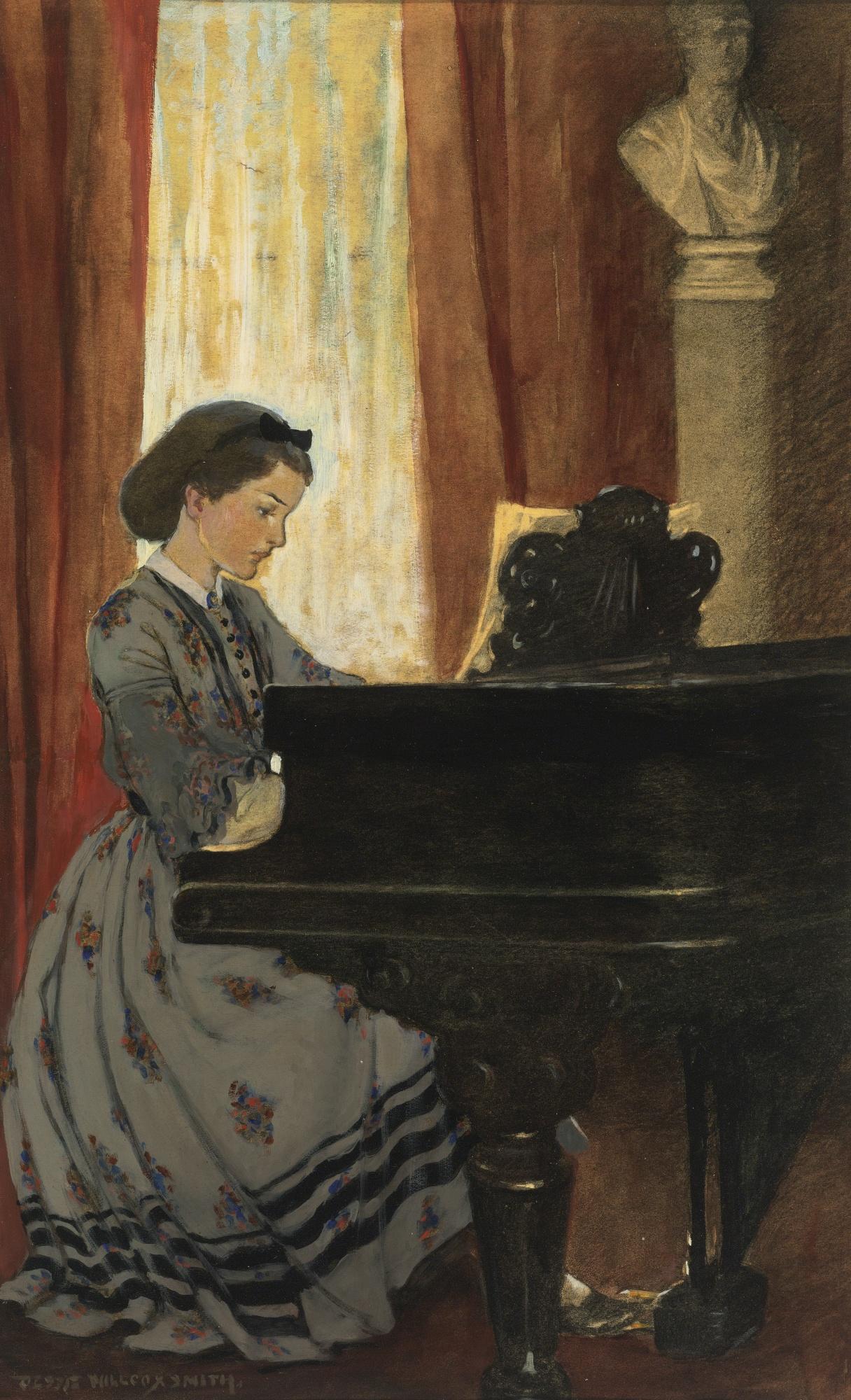 Jessie Willcox Smith - The Great Drawing-Room Was Haunted By A Tuneful Spirit That Came And Went Unseen