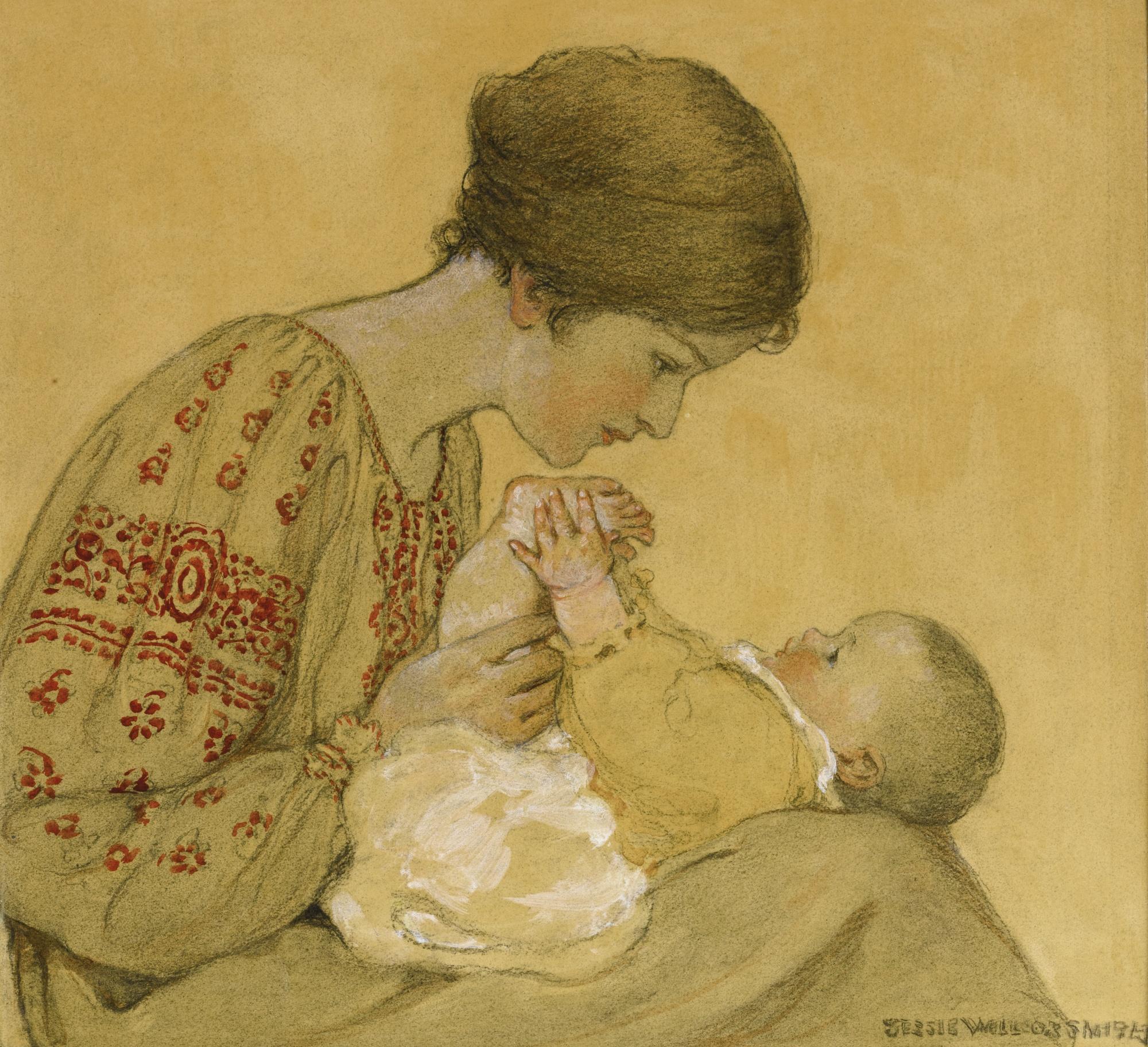 Jessie Willcox Smith - The Newborn (Realization; Beginning \