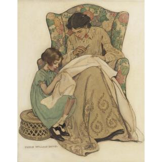 Jessie Willcox Smith - The Sewing Lesson