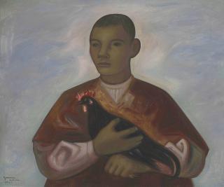 Jesús Guerrero Galván - Boy with Rooster