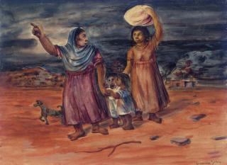 Jesus Guerrero Galvan - Mujeres y niños en camino