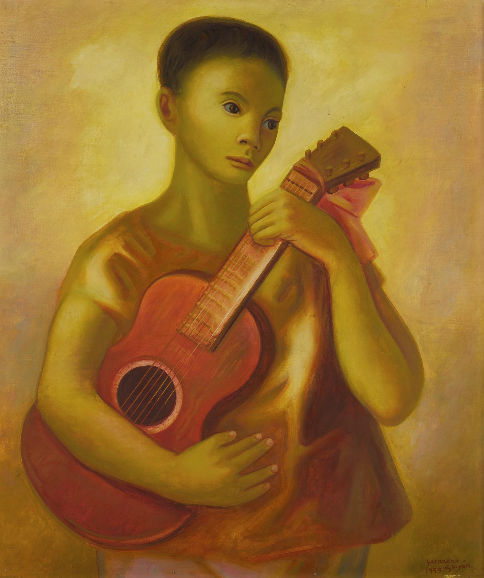 Jesús Guerrero Galván - Niño Con Guitarra