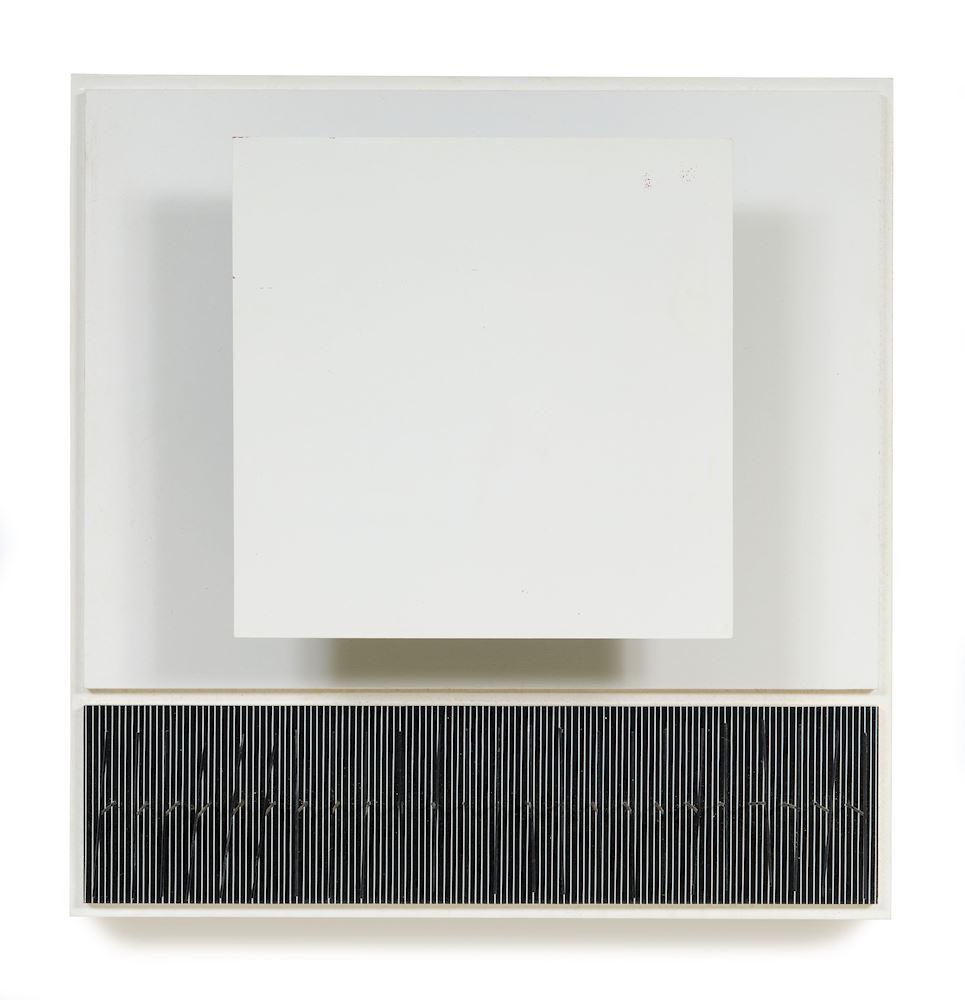 Jesús Rafael Soto - Carré et tes noirs. 1991.