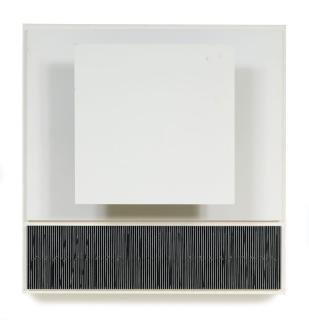 Jesús Rafael Soto - Carré et tes noirs. 1991.