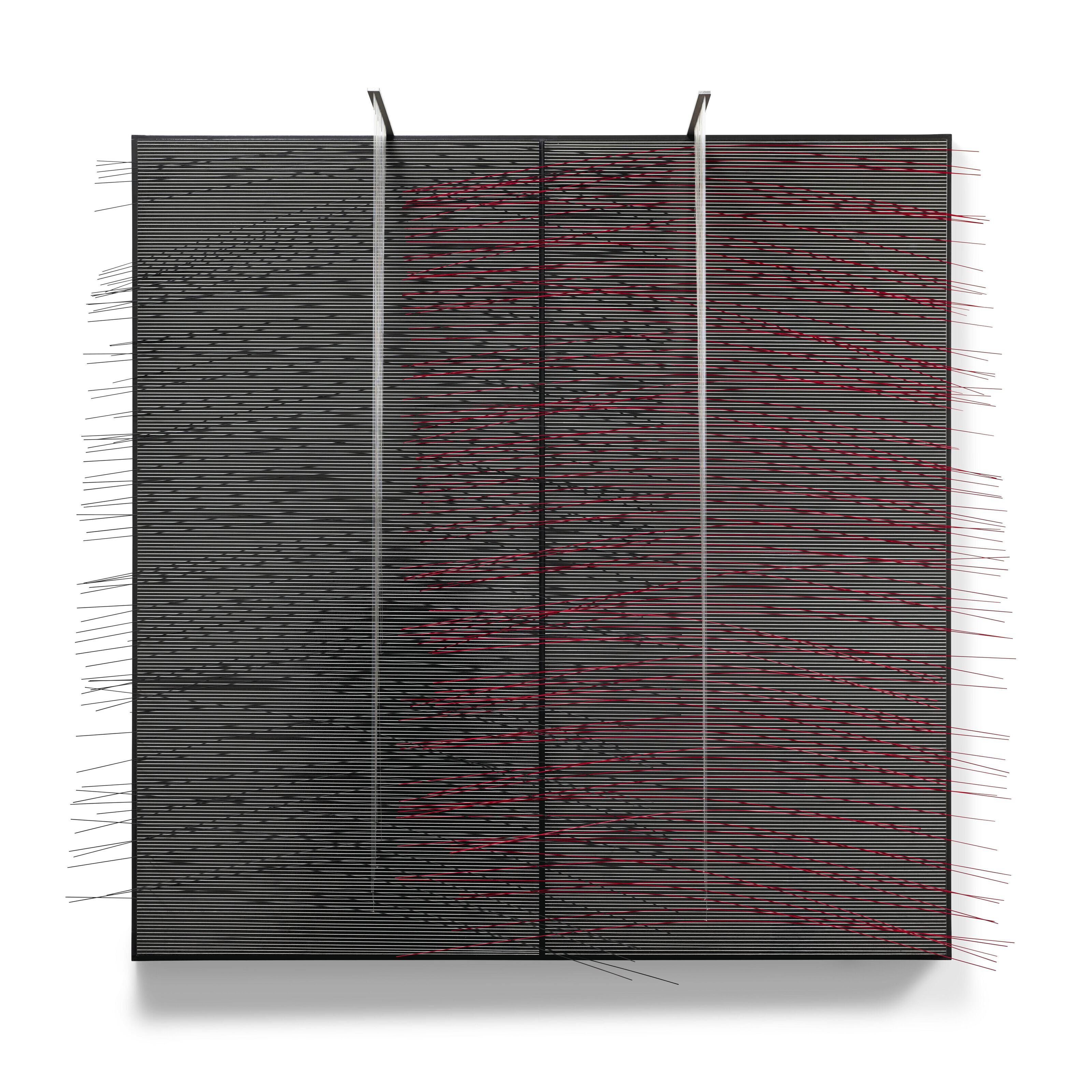 Jesús Rafael Soto - Curbas Interferentes Rojas y Negras