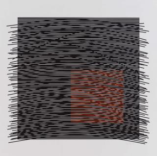 Jesús Rafael Soto - Ohne Titel (Cuadrado y curvas vibrantes). Serie von drei Farbserigraphien auf Velin