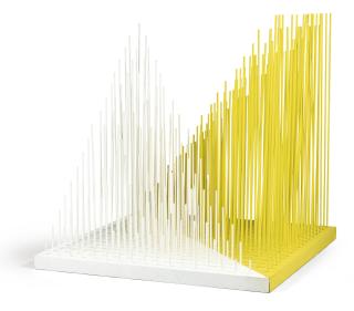 Jesús Rafael Soto - Progressione Bianca E Gialla