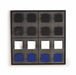 Jesus Rafael Soto - Relation Noire, Bleue Et Argentée