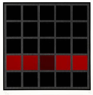 Jesús Rafael Soto - Untitled (Red Row); Fl Vi 2 Works