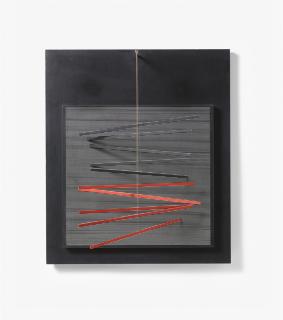 Jesus Raphael Soto - Petite Vibration Brique et Noir