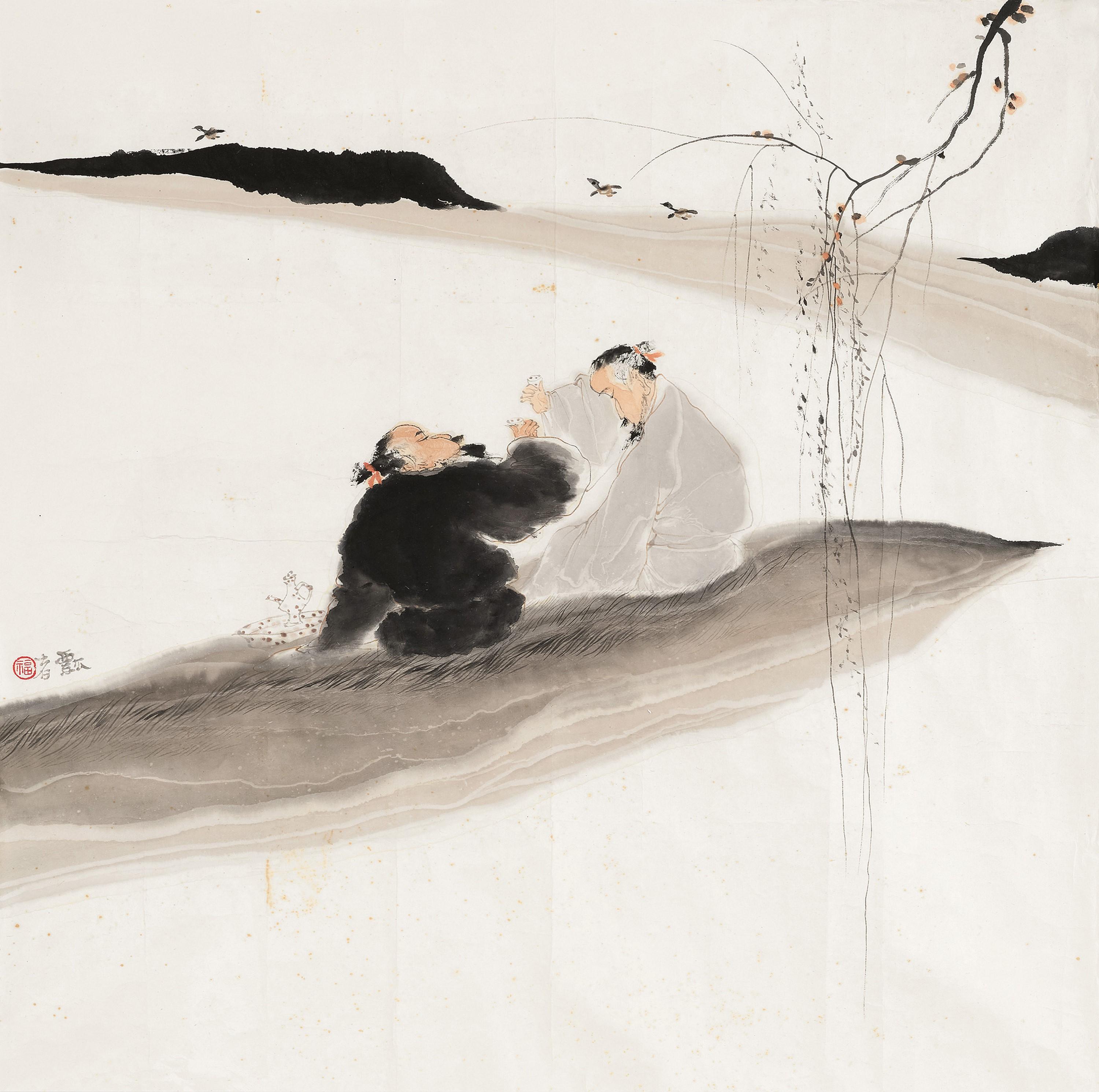 Jia Youfu - Scholars Drinking