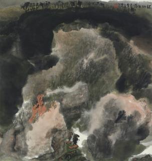 Jia Youfu - Sunset in the Mountains