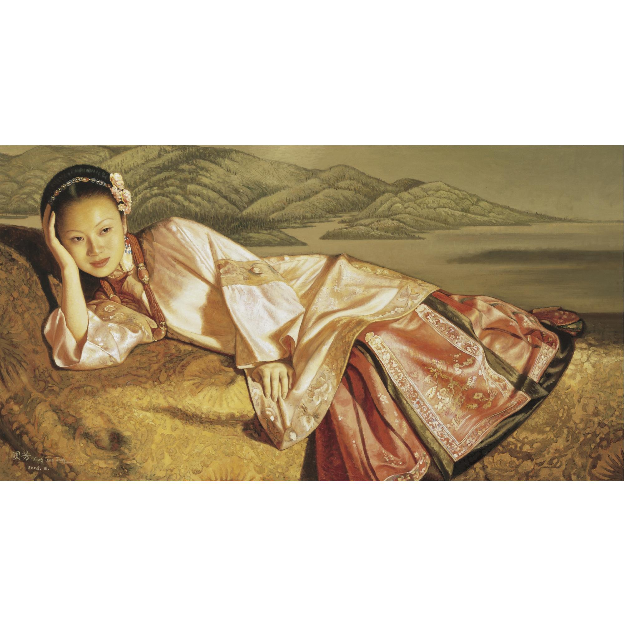 Jiang Guofang - Surrounded By Flowers