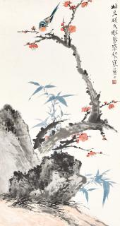 Jiang Hanting - Bird Perching On The Plum Tree