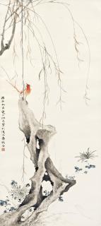 Jiang Hanting - Bird Under The Willow