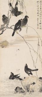 Jiang Hanting - Crows and Willow