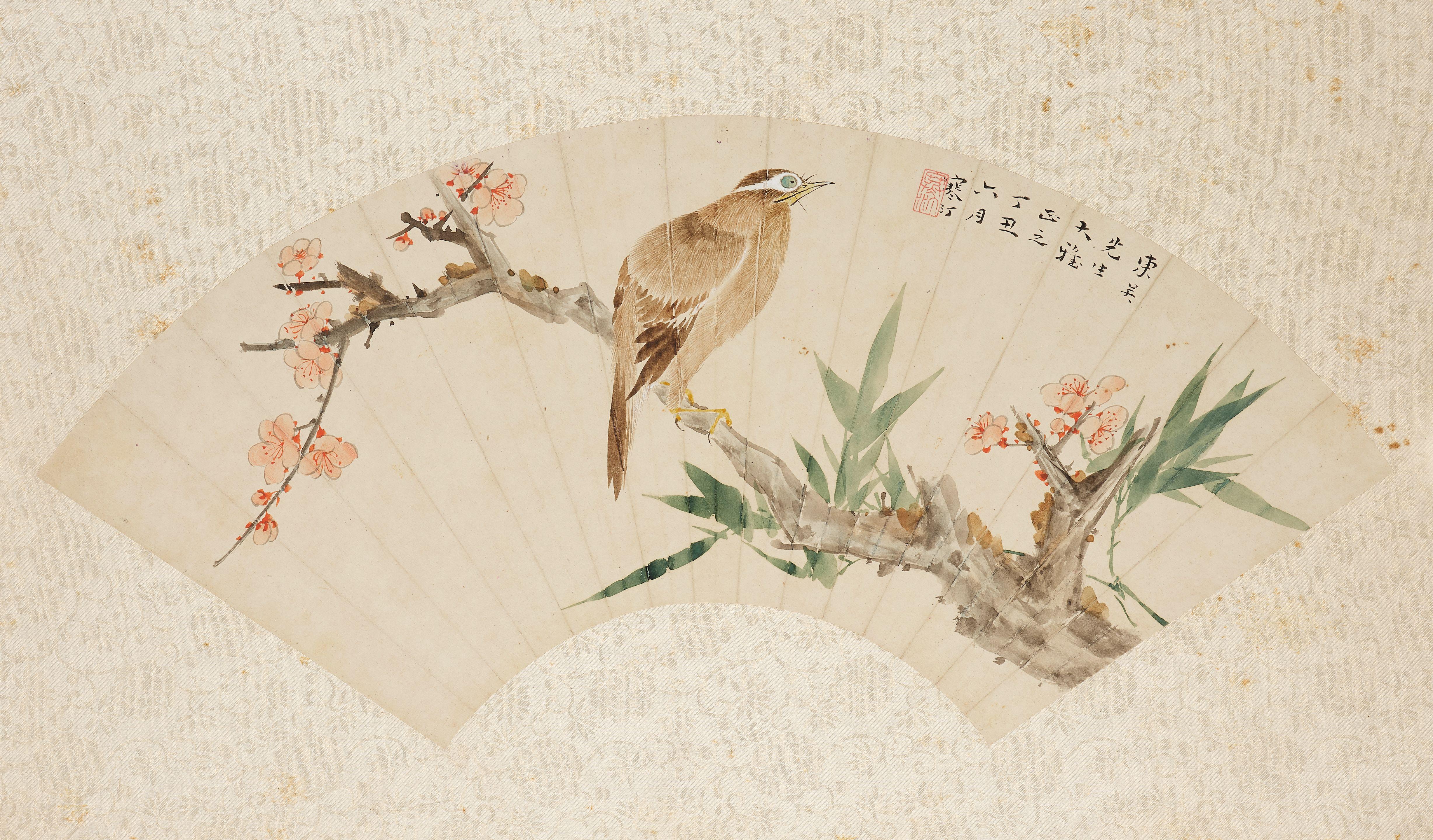 Jiang Hanting - Plum, Bamboo and Bird