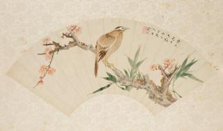 Jiang Hanting - Plum, Bamboo and Bird