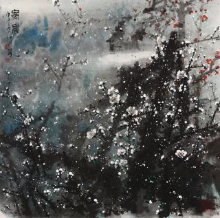 Jiang Mingxian - Mounted for framing; ink and colour on paper