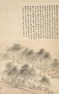 Jiang Que - Landscape of Nanjing after Wang Shizhen\'s Poem