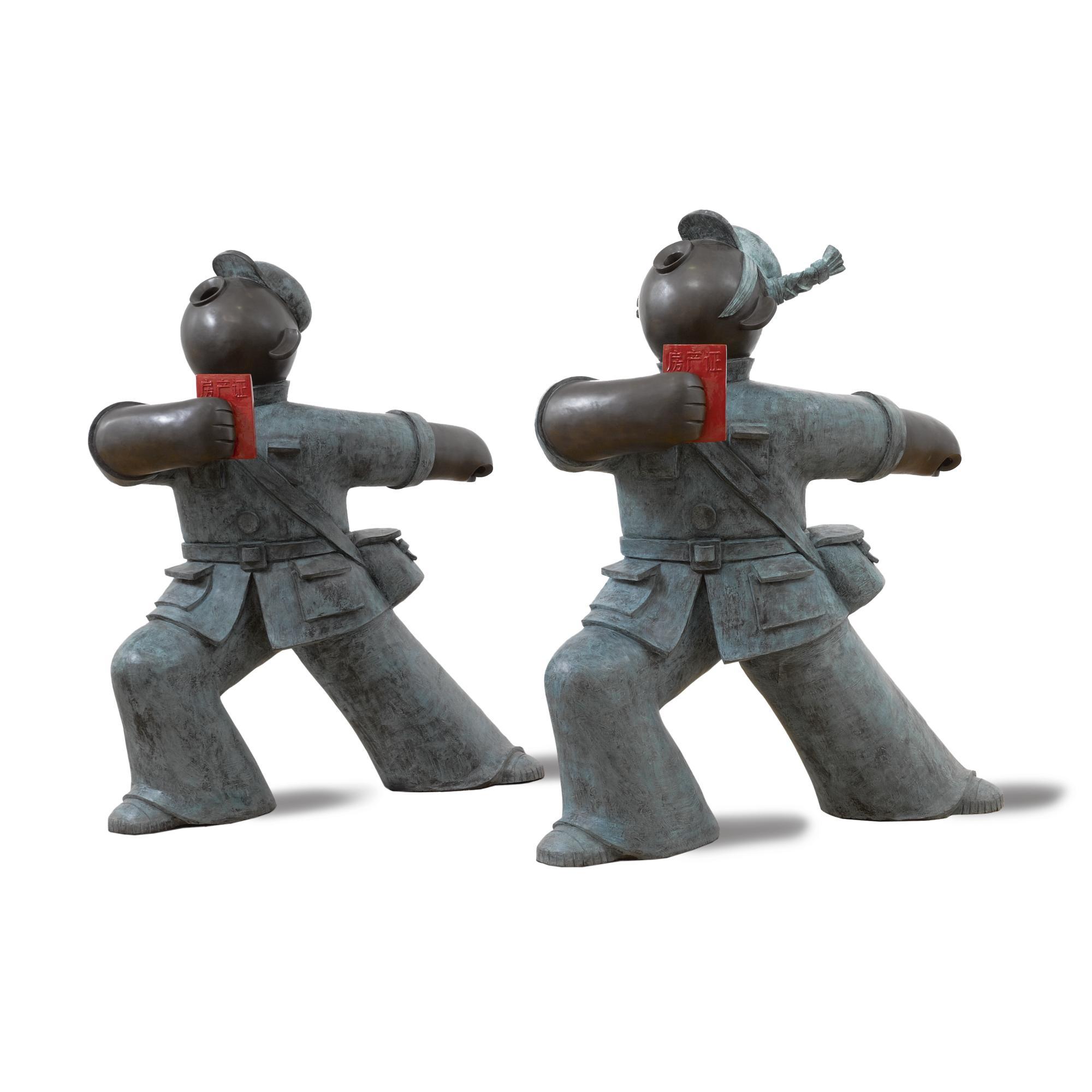 Jiang Shuo - Red Guards, Going Forward (Pair)