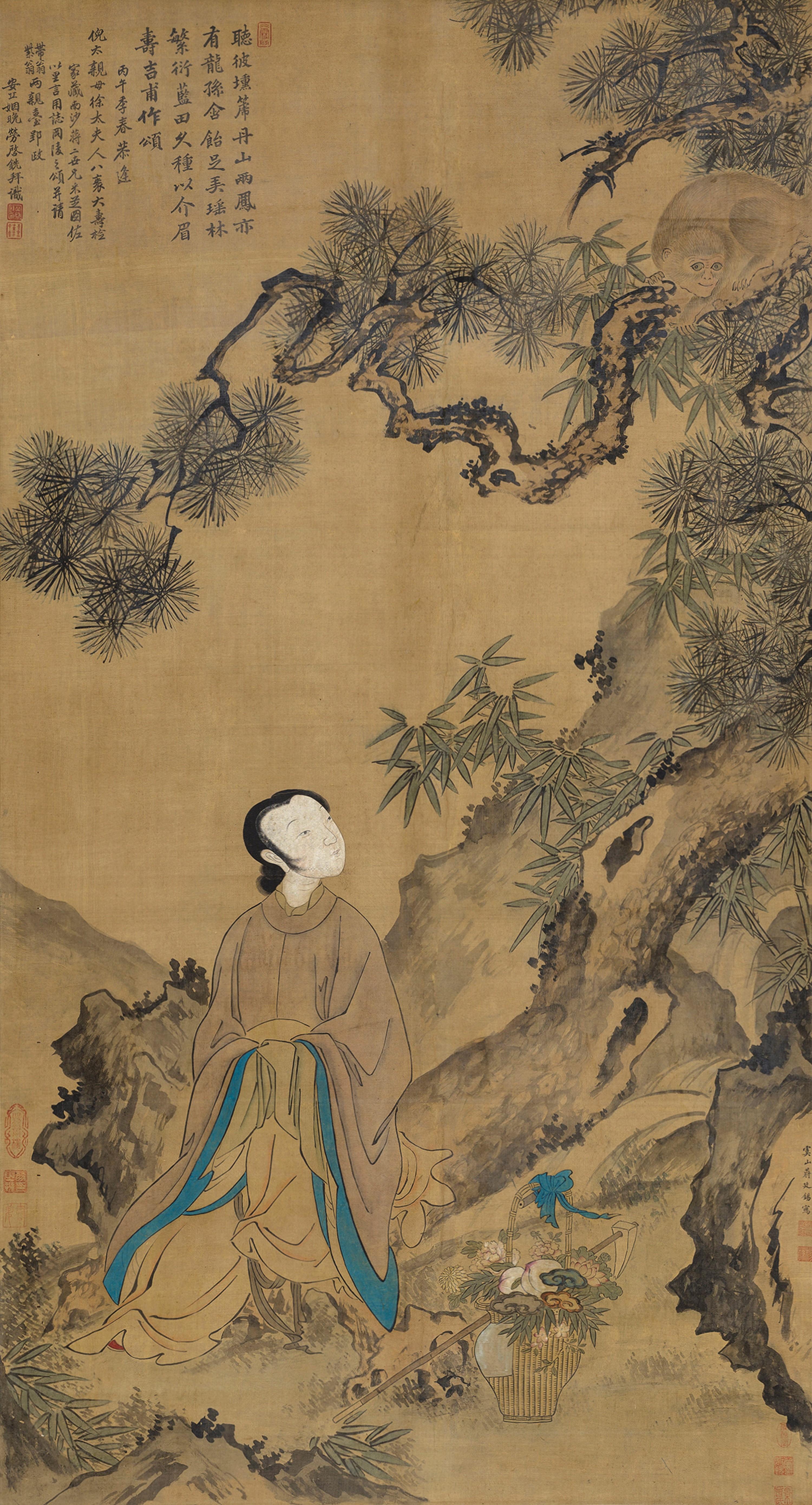 Jiang Tingxi - A Lady Under Pine Tree