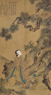 Jiang Tingxi - A Lady Under Pine Tree