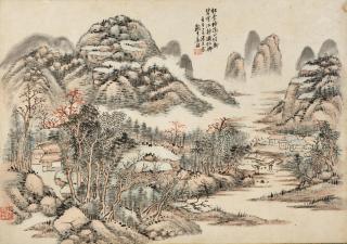 Jiang Yun - Dwelling in the Autumn Mountains