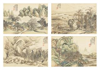 Jiang Yun - Landscapes After Old Masters, 1908