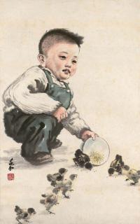 Jiang Zhaohe - Portrait of a Child