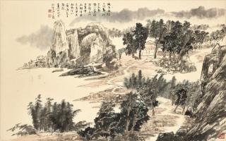 Jiang Zhaoshen - Autumn Mountains By The Shore